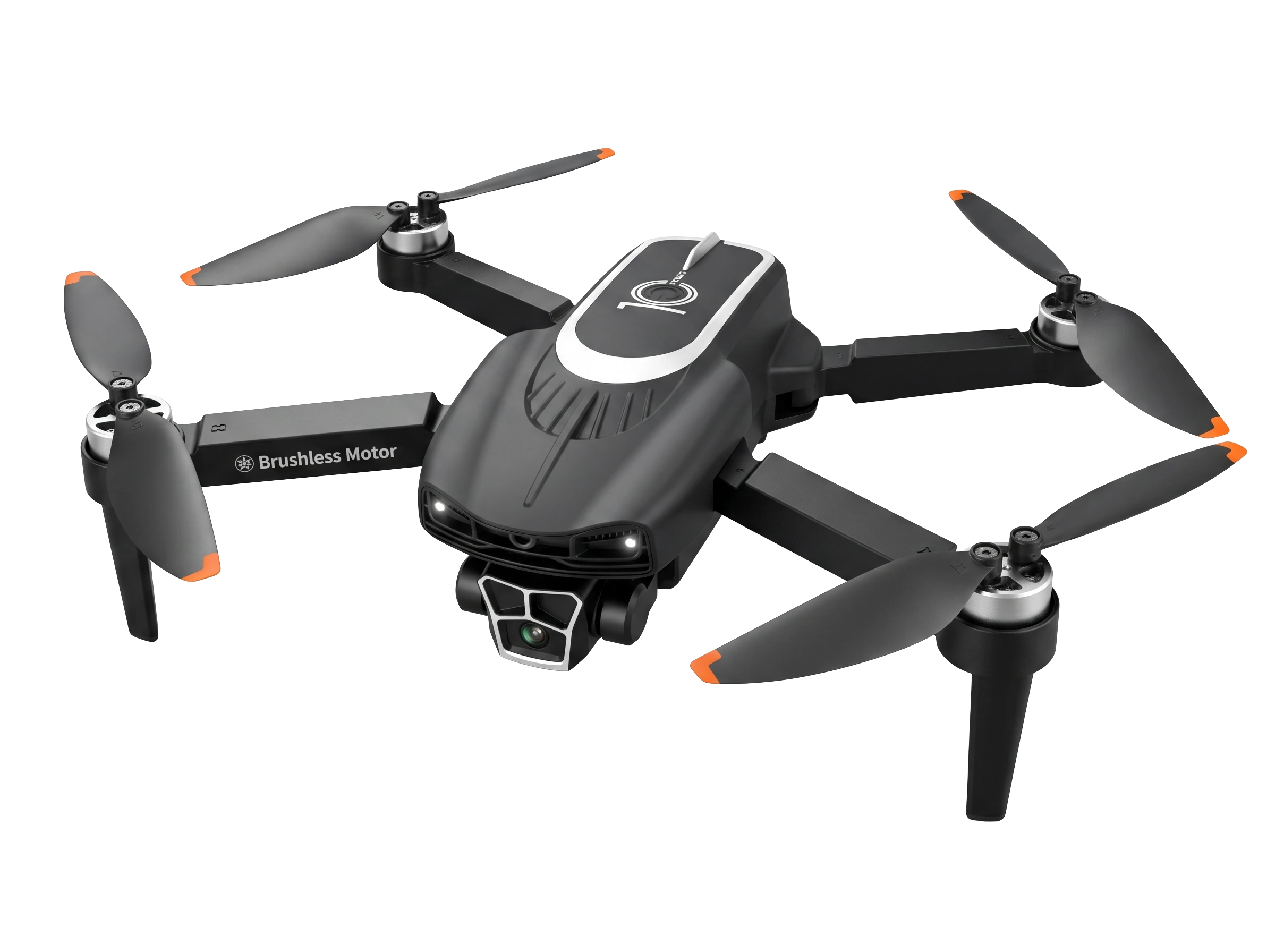 Drone S10 Pro, kamera gimbal 2-sumbu 8K, motor brushless