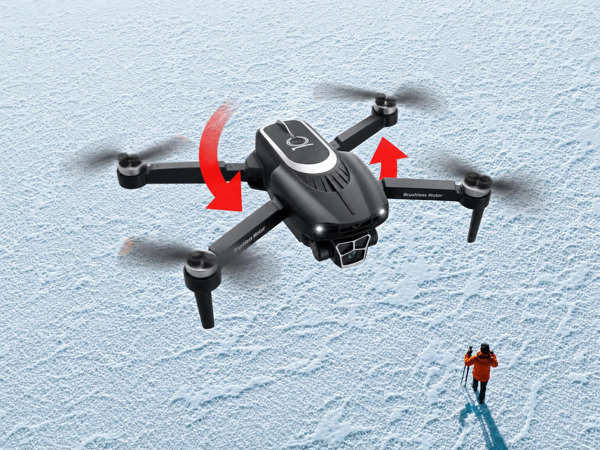 Mode Roll 360° pada Drone S10 Pro